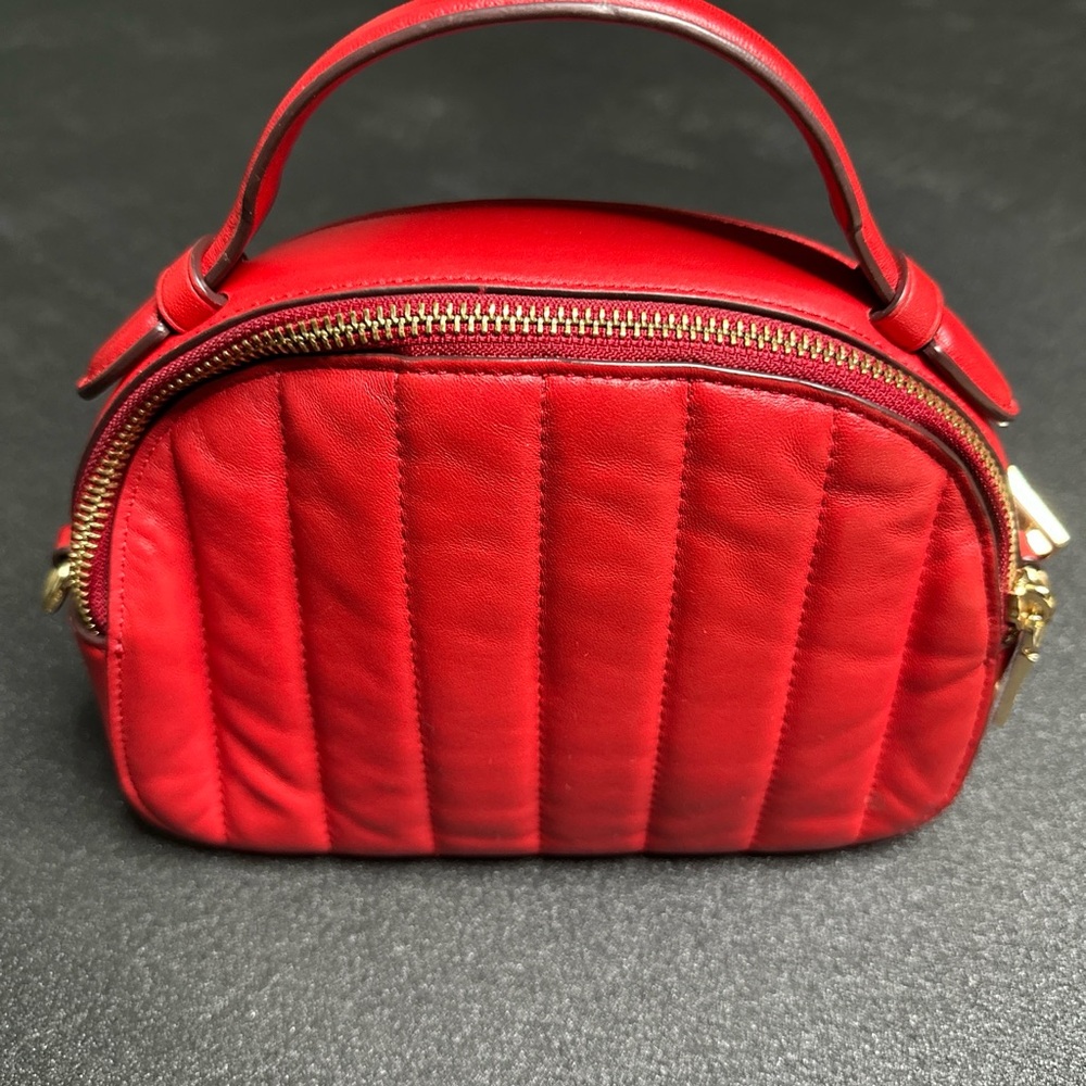 Coach Red Quilted Crossbody Bag - Picture 3 of 6